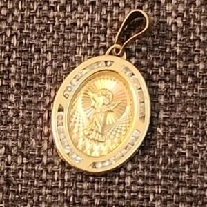 Elegant Gold Angel Pendant